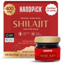 HANDPICK 400 mg Ultra berkonsentrasi ke Himalaya Shilajit Resin murni 124; 75% Fulvic Acid, 85 + Mine4; Feel Maskulinity, High Potensi, Kekuatan & Stamina I Lab diuji untuk kemurnian Aku 50 gram (125 juta layanan)