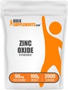 Suplemen BickSuplements.com Zinc Oxide - Suplemen Zinc Oxide, Suplemen Mineral untuk Dukungan Imune - Gluten Bebas, 50mg per Serving, 250g (8.8 oz) (Paket 1)