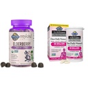 Taman Kehidupan Organik Elderberry Gummies untuk Dewasa & Anak-Anak - Hamilune Dukungan Suplemen dengan Organ Buah &, Dr Formulated Progories Wanita Sekali Harian, 16 Selat, 50 Miliar, 30 Kapsul