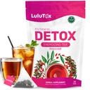 LUUTOX Detox Tea - Slimming Tea dengan Dandelion dan Ginseng untuk mendukung Goals untuk Detox Cleanse, Lantab, Bloting, Weight and Digetical Health - Perempuan & Pria - Peach Flavor (28 Pelayan)