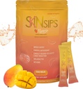 Kulit Kesehatan & Senjata Energi Minum Mix- Gula Bebas, SOD B (TM), Antioksidants dari Perancis Melon Konsentrasi, Pada Paket Go Stick, Mango, 30 Pack