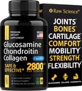 Glucosamin Chondroitin MSM Kapsules - Bersama Dukungan untuk Orang Dewasa, 2800 mg Triple Power Vitamin: Glucosamin HCL, Chondroitin Sulfate dengan OptiMM - Reduces Gabungan Ketidaknyamanan, 120 Capsules