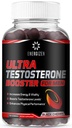 8in1 Testosterone Booster untuk Pria dengan Tongkat Ali, Fenugreek, Ashwagandha dan Magnesium - Meningkatkan Libido & Hormonal Keseimbangan, Non GMO Dibuat di AS, Black Cherry, 120 Count Gummies untuk Pria