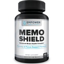 MemoShield Brain Health Supplement - Advanced Memory Support with Lion Mane, Bacopa Monnieri, and Ginkgo Biloba - Kognitive Fungsi dan Otak Kesehatan Formula - 60 Capsules
