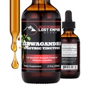 Kehilangan Kekaisaran Herbs Ashwagandha Sparagric Tincture - Liquid Drops Root Extract for Men, Women, Sleep, Cortisol - Best Ashwagandha Suplemen USA Grown Organic (2 fl oz)