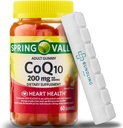 Spring Valley CoQ10 200mg Gummies, Dietary Supplement, 60 Count 7 Day Pill Organizer disertakan - 1 Pack