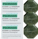 Dermabon 2% Coal Tar Psoriasis Body Wash & Eczema Bar Soap (3 Pack) Control dan Relieve Psoriasis, Eczema, Dermatitis, dan Dandruff 124; Aktif Ingredien Coal Car Body Wash