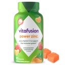 Vitamin Power Zinc Gummy Vitamin, Strawberry Tangerine Flavared Immune Support (1), 90 Cacah