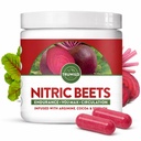 TruWild All Natural Beet Root Powder, Nitric Oxide Booster, 10000 mg, Vegan Superfood Capsule Suplement, Beetroot Extract Support Overall Health, Performance & Stamina, 30 Servis