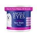 ANGELS 'EYES Soul Tear Sip & Pet Eye Wipes for All Dogs & Cats Textured Grooming Wipes Hapus Discharge & Mucus, Mengurangi Stains Tear, Hipoalergenik dengan Aloe & Chamomile, 100ct