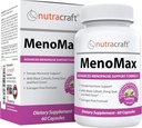 Menopause Relief Suplemen MenoMax # 1 Menopause Supplemen 124; Black Cohh, Dong Quai, Vitex Agnus, Red Clover, Sage, Soy dan Wild Yam Alag 124; Dukungan Alam untuk Hot Flashes, Night Sweats, Dryness dan Mood Swings 128; 60 Capsules
