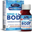 Poly- Vite + Iron Multivitamin Iron Drops for Infants & Toddlers - Mendukung Pembangunan Kuat, Pengembangan Otak, Kesehatan Abadi - Tanpa Warna Buatan, Bebas Gluten-, Botol Dropper 50mL oleh Satu Vite