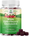 Nature Craft Sambucus Elderberry Gummies for Kids Health - Delicious Black Elderberry Gummies with Zinc and Vitamin C for Kids Ammune Support - Gelatin and Gluten Free Non-GMO Imunity Support 90