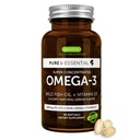 Igennus Advanced rTG Omega- 3 IFOS Certified Wild Fish Oil & Vitamin D3, 1-a-Day, Fatty Acids EPA & DHA, Fate Triglyceride Formud, Ultra & Nor-GMO, 60 Softgels