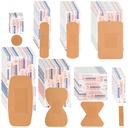 Lounswier 720 Pcs Assorted Bandages Variety Pack Bulk Aid Pertama Kit Refill Supplies Fabrible Fabric Adhesive Fingertip Spot Bandages Weages for Arm Knee Weund Care Scrapes