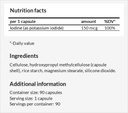 Potassium Iodide 150 mcg per kapsule - 90 Vegan Capsules - 3 Bulan Supply - untuk Optimal Gland Fungsi dan Energi Metabolisme - Diet Supplemen oleh Pelukan Apollo
