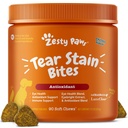 Zesty Paws Tear Stain Support Soft Chews for Dogs - for Eye Moighment + Vision & Imune Suplemen - Fungsional Suplemen dengan Minyak Ikan, Lutein, Cranberry & Vitamin C - Chicken Flavor - 90 ct