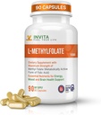 INVITA L- Methylfolat (15mg) - Professional Power Active Methyl Folate - 5- MTHF Suplemen Energi, Mood & Imune Dukung - Non GMO, Gluten Free, No Filler (15 mg)