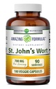 Amazing Formulas St. John 's Cort Suplement (Hippericum Perforatum Extract): 700 Mg per Serving 124; Veggie Kapsules 124; Gluten Free 124; Non- GMO 124; Dibuat di AS (1 Pack 124; 180 Count)