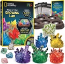 National Geographic Mega Crystal Growing Kit - Grow 6 Crystals with Light-Up Stand, Science Gifts for Kid 8-12