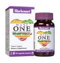 Bluebonnet Nutrition Maxi One (dengan Iron), Whole Food Multiple, Enzymes, Energy, Gluten- Free, Kosher, Dairy- Free, Soy- Free, None-GMO, 90 Vegetable Capsule, 3 Bulan Supply, Beige