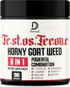 90 Capsules - 8in1 Horny Goat, Weed for Men, Tribulus Terrestris, L- Arginine, Maca Root, Tongkat Ali, Beet Root