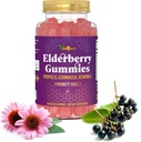Elderberry Gummies dengan Vitamin C, Echinacea, Propolis - Imune Dump Gummy for Kids, Dewats - Sambucus Black Elderberry Ekstrak kekebalan Booster (90 Count)