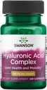 Swanson Super Potency Halal- Joint Hyaluronic Acid Complex 166 Miligrams 60 Capsules