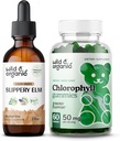 Wild & Organic Slippery Elm Tincture 2 fl oz & Chlorofil 60 Chews