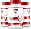 NutraRize (3 Pack) Vigor 8 untuk Pria, Vigor 8 Pil Laki-laki Enhancing Formula, Vigor Delapan Tambahan Capsules Boost, Vigor8 Booster Review Horny Goat Tonkat Ali (180 Capsules)