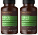 Elements Men One Daily Multivitamin, 62% Whole Food, Vegan, 65 Tablet, 2 Month Suppply (Packaging May Vary) (Paket 2)