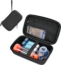 ProCase Hard Carrying Case for Asthma Inhaler, Portable Inhaler Travel Bag for Dewasa Anak-Anak, Masks Astma Accesories Holder Asthma Kins Organizer dengan Mesh Pocket -Black