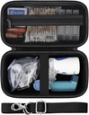 Hard Case for Portabel Nebulizer Handheld Mesh Inhaler Spacer Nebulizers Machine for Dewata & Kids Travel Household Use, Protect Hoder Bag with Mesh Pocket for USB Cable and Battery, Black
