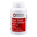 Protokol Rice Merah Yeast 600 mg - Dibuat dengan Nasi Merah Organik - Dairy Free & Egg Free - 90 Veg Capsules