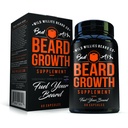 The Manskape Co Beard Growth Vitamin for Men by Wild Willies - Alami Perkembangan Rambut Lebih Cepat - 60 Capsules dengan Biotin - Tumbuh Besar, Fuller Beard dan Kumis Hari ini