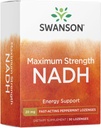 Swanson Maksimal Kekuatan NADH - Fast- Acting Peppermint Lozenges untuk Proculer Otak Kesehatan dan Energi Dukungan - Vitamin B3 Koenzim untuk membantu memerangi Fatigue - (30 Tablet, 20mg Masing-masing) 1 Pack