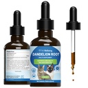 Akar Dandelion Pet Wellion for Cats - Liver & Heart Health, Digetsy Fungsi, Blood Sugar Support, Sertifikasi Organik - Veterinian Formulated Herbal Supplemen 2 oz (59 ml)