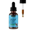 Detox Blast Hewan - Dukungan Hati untuk Dogs & Cats, Herbal Liver Suplemen, Veterinarian Disarankan Hewan Wellness Tonics - 2 Fl Oz