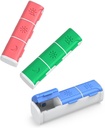 Pill Organizer 3 kali sehari, (3 Paket Kecil) Kotak Pil Kecil, Daily Pill Organizer, Moivious Travel Case for Pocket Purse, Portable Medicine Box to Hold Vitamin, Fish Oils, Suplemen