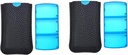 VOFOON Small Pill Organizer 3 Kali sehari pak pil pill, Kotak Pelancong untuk Pocket Purse, 3 Compable Medicine Vitamin Case, Kotak Minyak Ikan, Kotak Persediaan