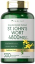 Carlyle St John 's Cort Capsules 124; 4800mg 124; 300 Count 124; Non-GMO & Gluten Free Supplemen 124; Standardisasi Ektract