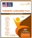 Live To Shine Turmeric Curcumin Topical Patches for Men and Women - 30 Days Supply - USA Made