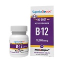 Sumber Superior No Shot Methylcobalamin B-1210000 mcg - Vitamin B-12 untuk mendukung Produksi Energi, Kesehatan Otak & Overall Wellness - Tablet Sublingual untuk Absorpsi Quick - 30 Dissolve tablet