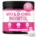Myo- Inositol & D-Chiro Inositol Supplemen (2050mg Per Serving Ideal 40: 1 Rasio Myo Inositol, 30 Day Supply) Untuk Hormone Saldo for Women & Ovarian Health