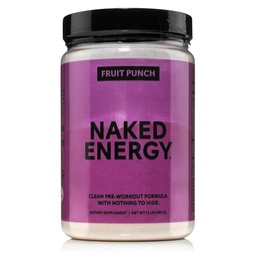 NASYD Fruit Punch Energy - Clean Pre Workout Suplement for Men and Women, Vegan Friendly, No Added Sweeteners, Colors or Flavors - 30 Servis
