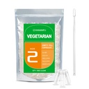 wananfu Ukuran 2 Kosong Capsules Vegetarian (500 Count) Bundle dengan 2 Micro Lab Spoons, Clear Filable Fever Pill Capsules Ukuran 2 untuk Membuat Suplemen Sendiri Anda