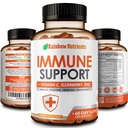 10 pada 1 Suplemen Dukungan Imune (Tanpa Penisian), 124; Vitamin C, Zinc, Elderberry, Echinacea, Turmeric, Progories 124; Imunity Booster Multi- System Ammune Pertahanan, Repiratory & Gut Kesehatan 124; 60 Hari Supply