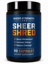 Sheer Power Labs Burner for Men - Clinically Backed Dose, Strongest Formula - Made in USA - Premium Blend of Raulwolskins, L- Carnitine, Capsaicin. 30 Hamba