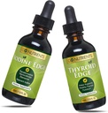 Go Nutrients Nascent Iodin & Thyroid Dukung Cairan Posilasi Tinggi Potensi Drops Non-GMO GMO GlutenFree Edge ke Boost Metabolisme Improve Skin & Stop Hair Los & Tingkatkan Levels dari Iodium