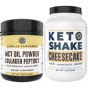 Performance Keto MCT Kiri Powder + Collagen dan Keto Cheesecake Penggantian Makanan